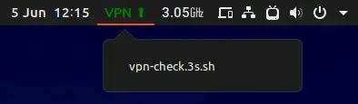 ArgosBitBar VPN 檢查器插件
