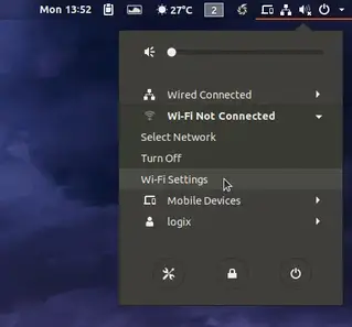 Ubuntu Wi-Fi settings