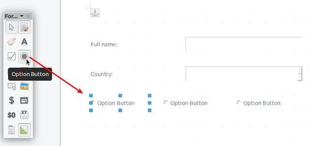 LibreOffice insert option buttons radio buttons LibreOffice insert option buttons radio buttons