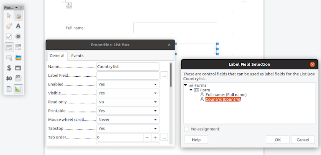 Libreoffice edit list box drop-down Libreoffice edit list box drop-down